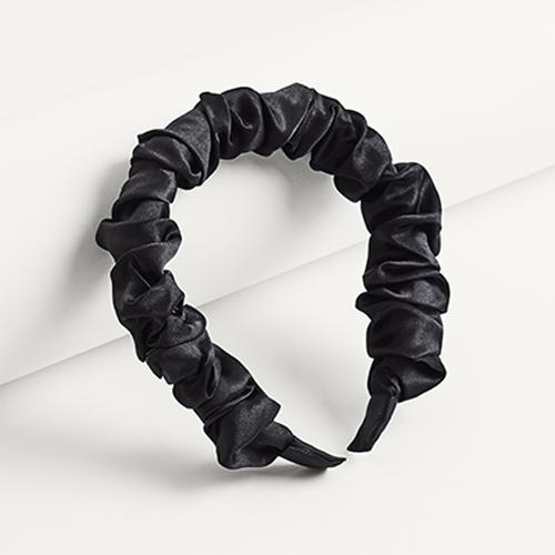 After Dark Ruched Satin Headband