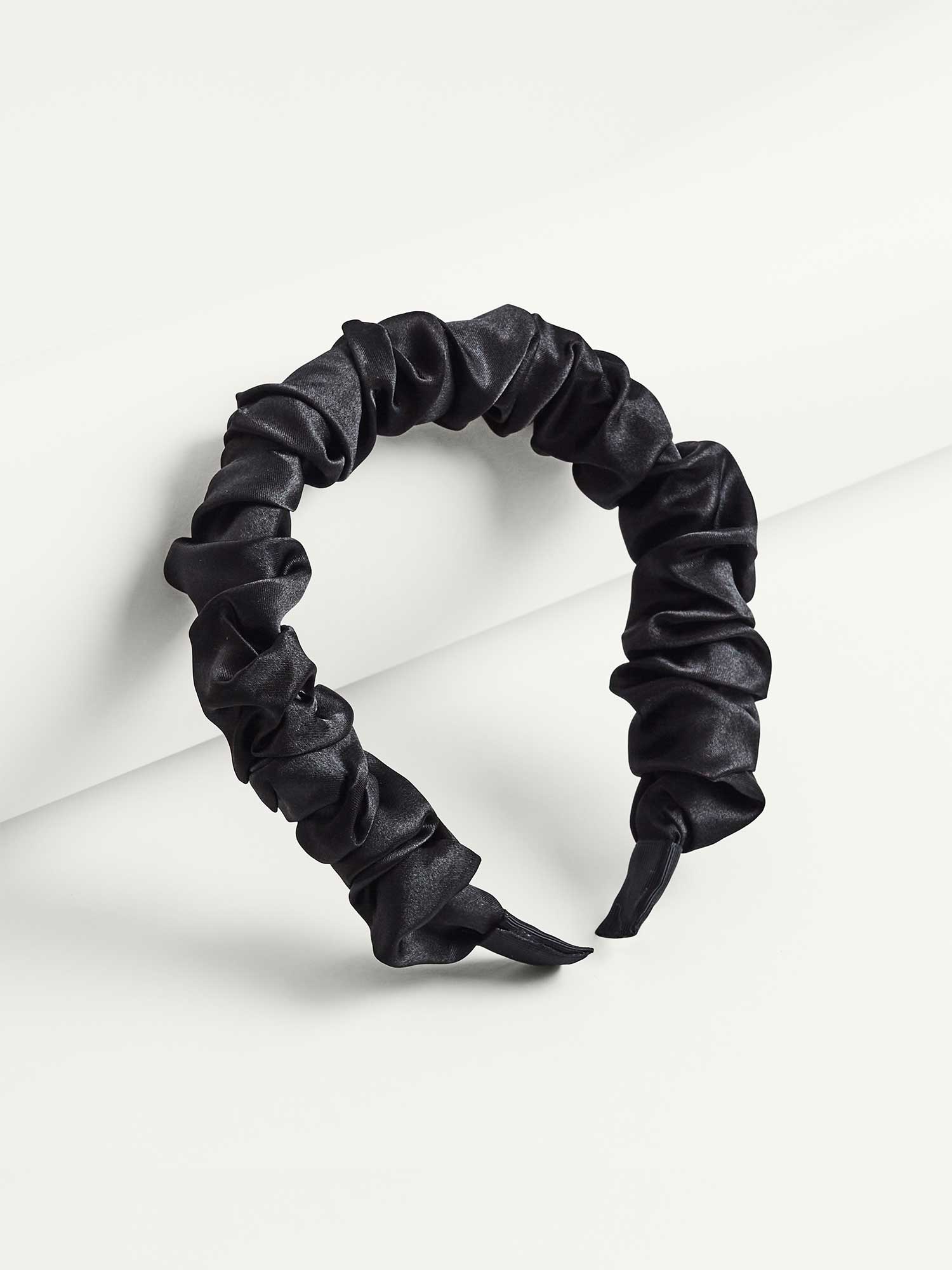 After Dark Ruched Satin Headband