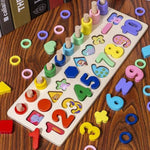 Montessori Children's Education Wooden Toys Busy Board Math